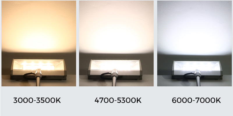 Trade show booth lighting color temperature 3000K 4500K 6500K