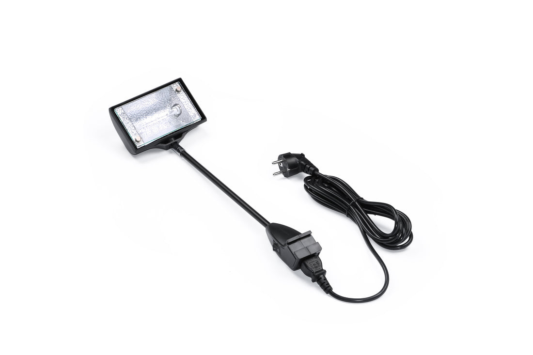 150W R7s halogen exhibition spotlight – trade show display lighting comparison