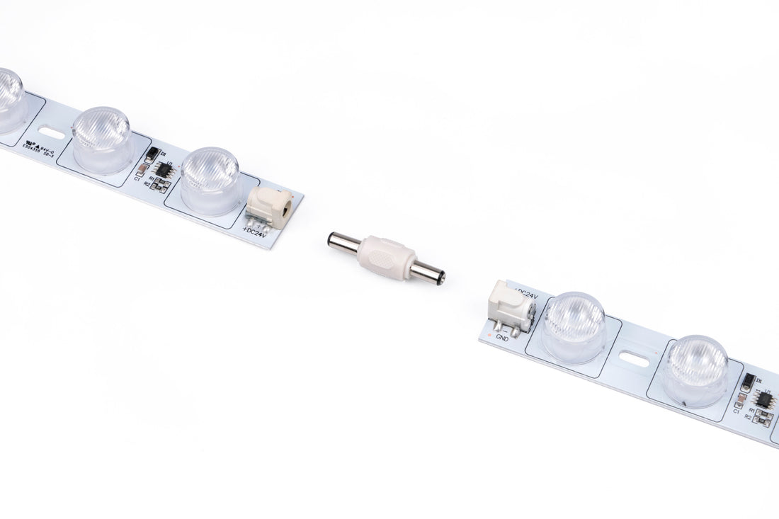 modular LED lighting system installation for light box manufacturing