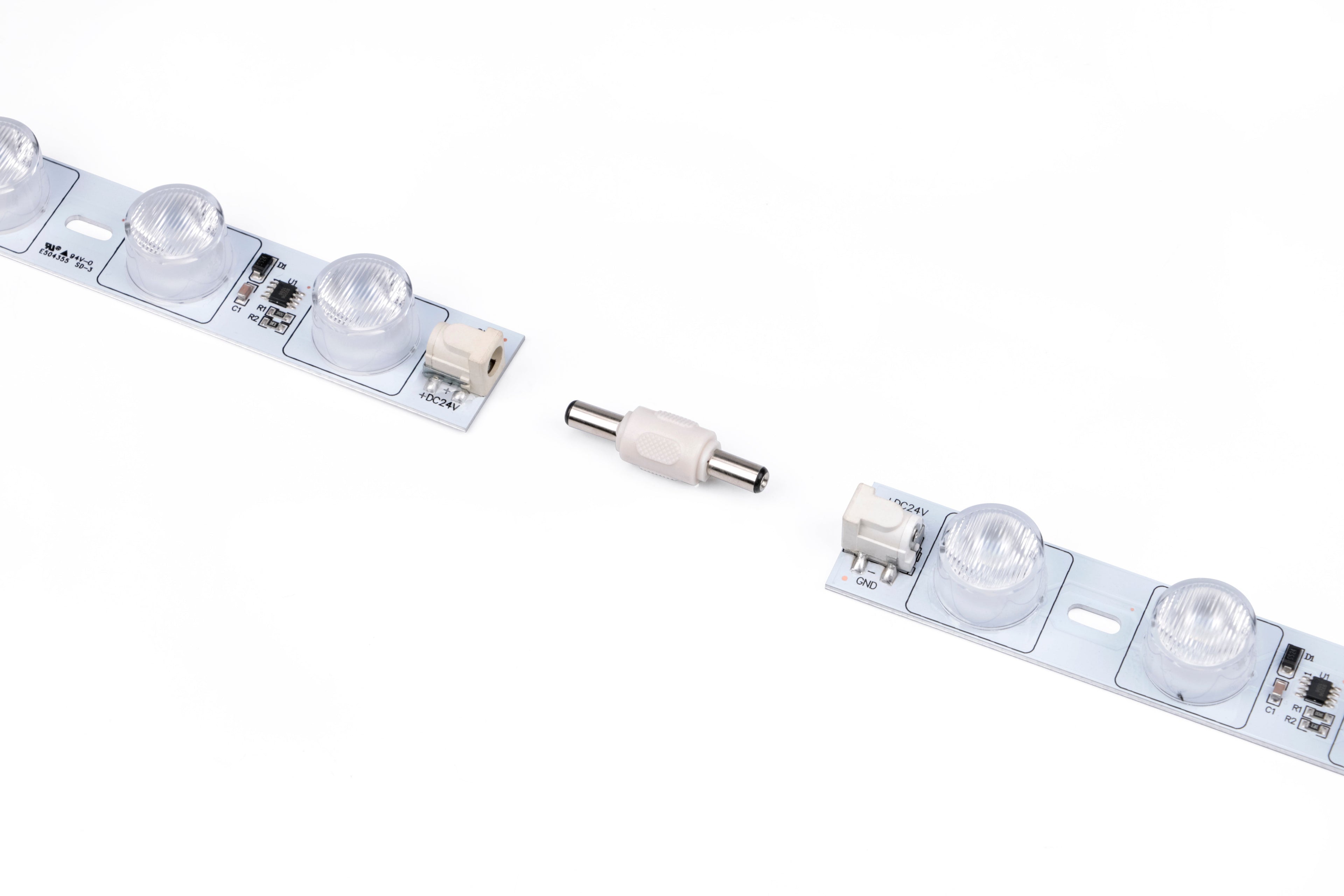 modular LED lighting system installation for light box manufacturing