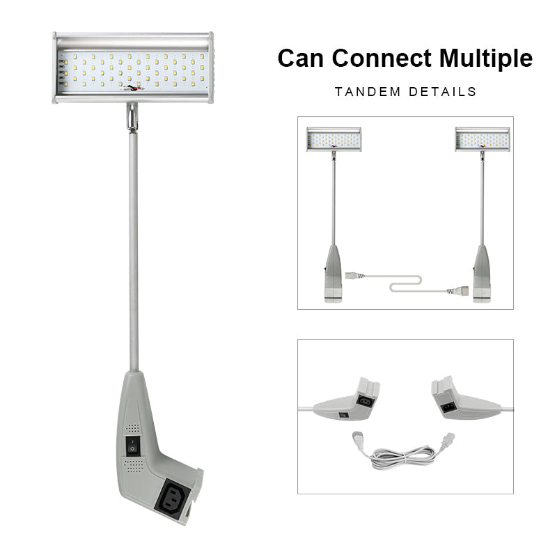 Dual Color Temperature LED Display Arm Light for Trade Show Booths