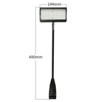 Portable exhibition display light on banner stand