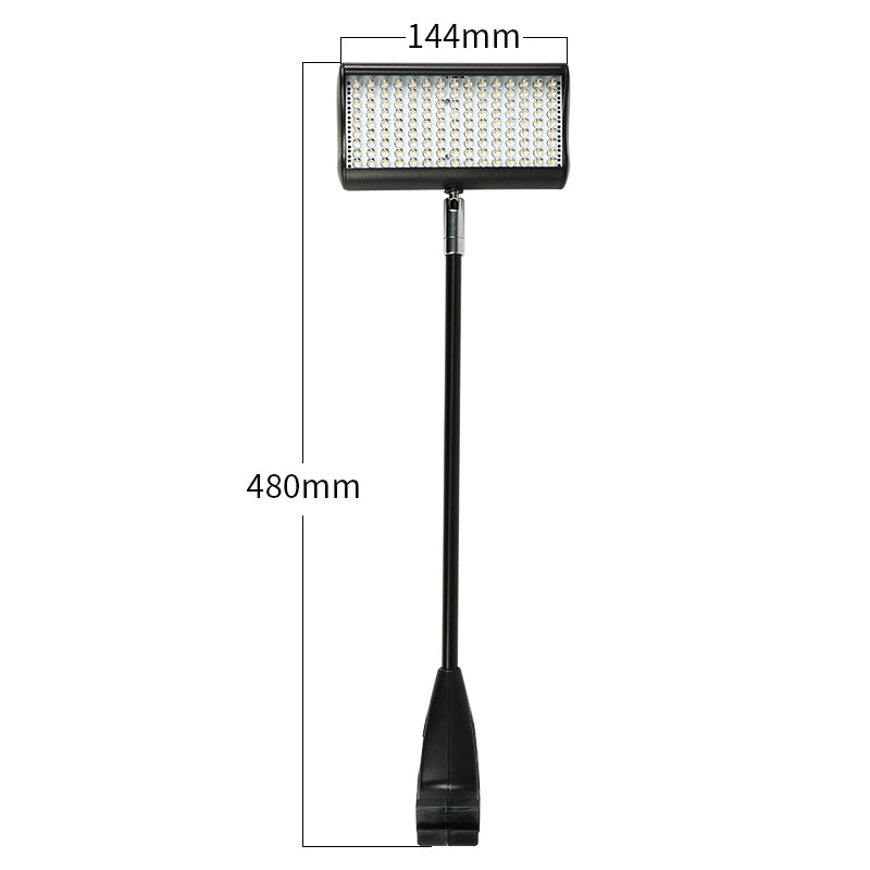Portable exhibition display light on banner stand
