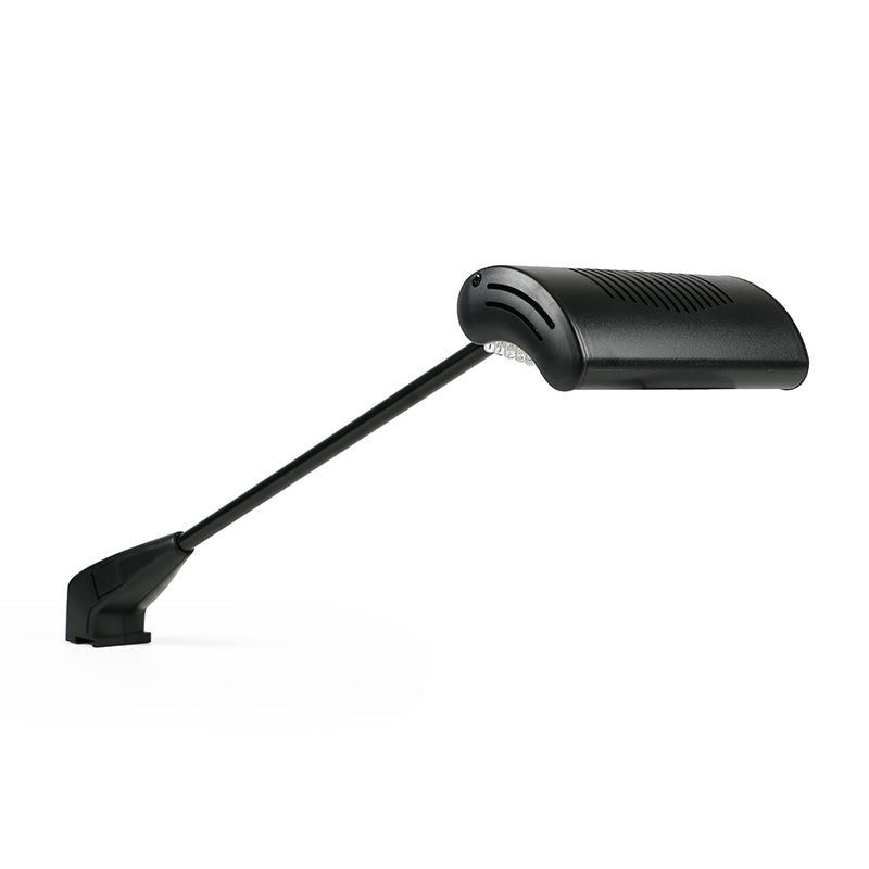 Clamp-on graphic display light for exhibition banner