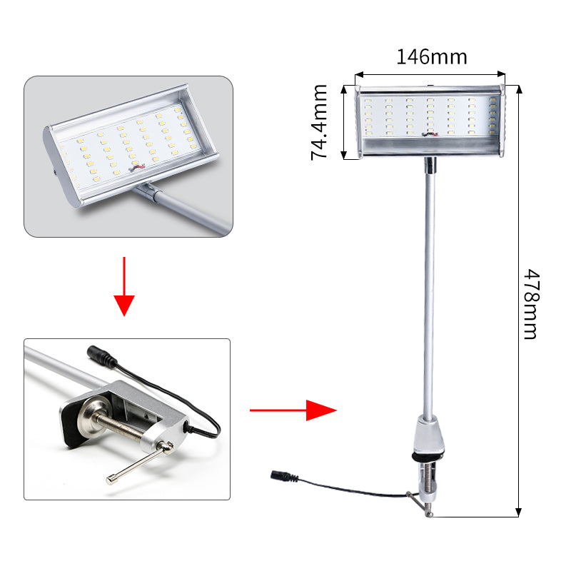portable exhibition light arm daylight 6500K for graphic display panel