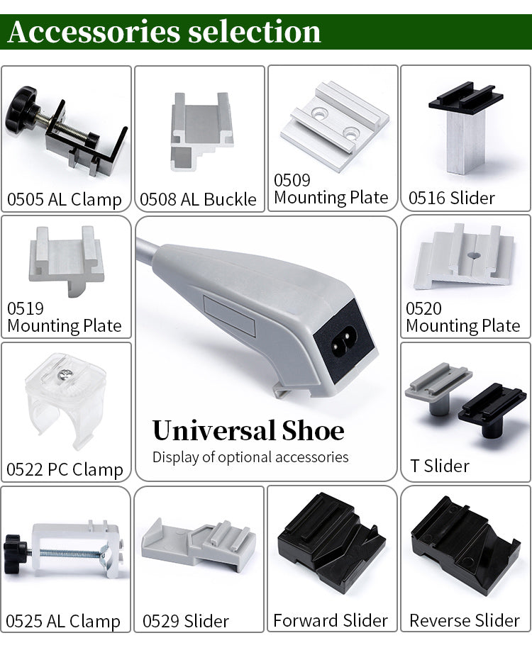show booth spotlight arm mount for fabric display and tension frame