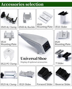 show booth spotlight arm mount for fabric display and tension frame