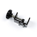 Adjustable C-clamp for exhibition lights – square profile jaw, Octanorm booth wall clamp