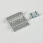Aluminum extrusion slider bracket for LED lights – dual M8 thread, exhibition installation hardware