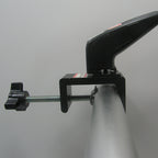 Aluminum truss clamp securing spotlight on square tube exhibition lighting right