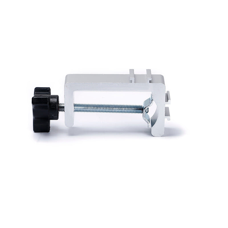 Octanorm panel light clamp – aluminum C-clamp for display and exhibit booth lighting