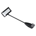 21W black LED booth light 478mm arm mounted on modular fabric pop-up display frame