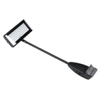 21W black LED booth light 478mm arm mounted on modular fabric pop-up display frame