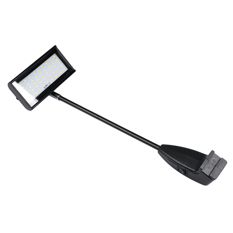 21W black LED booth light 478mm arm mounted on modular fabric pop-up display frame