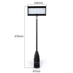 SL-052-N50L matte black finish LED arm light for industrial-themed trade show booth