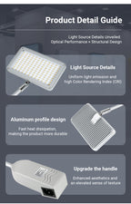 25W LED clamp spotlight silver CRI90 exhibition booth