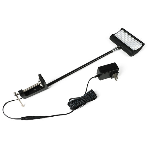 LED retractable banner light with C-clamp – 11W graphic display lighting