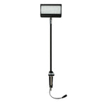 LED light for roll up banner display – tool-free C-clamp installation