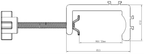 Abrazadera C de aluminio para luces de stand – hasta 55mm
