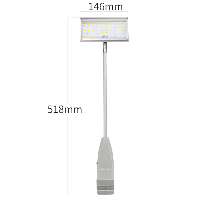 Measurement chart of a lamp with dimensions labeled on a white background
