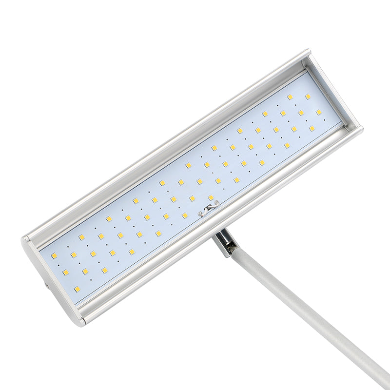Metal arm panel display light for exhibitions