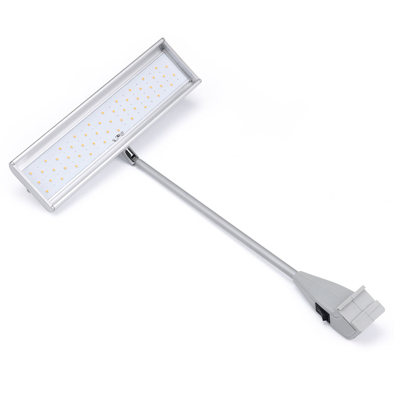 High output LED arm light black adjustable head for exhibition display panels