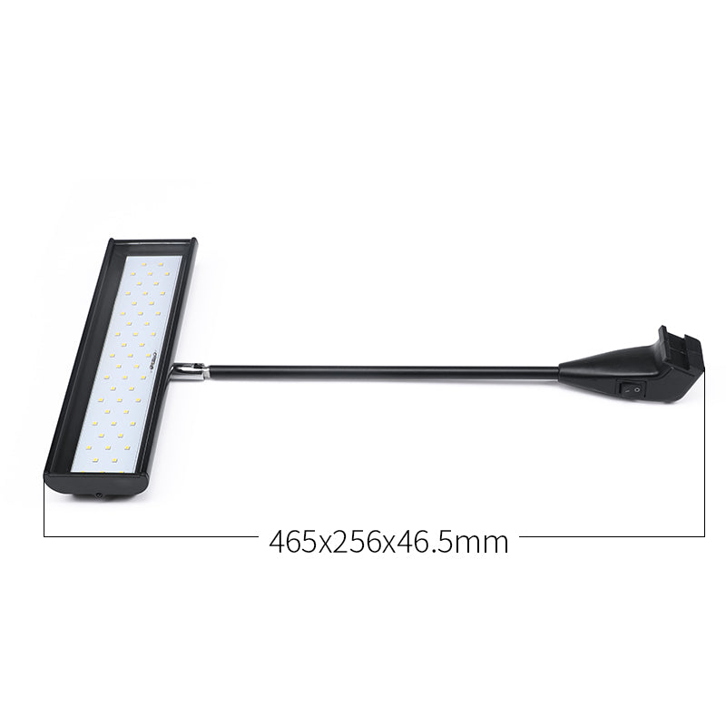 3800 lumen LED arm light silver for large trade show display walls