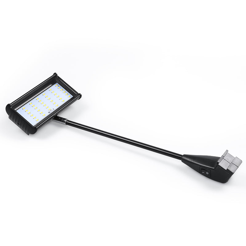 Compact LED display light with flexible arm for trade show booth — 20W lightweight exhibition lighting fixture