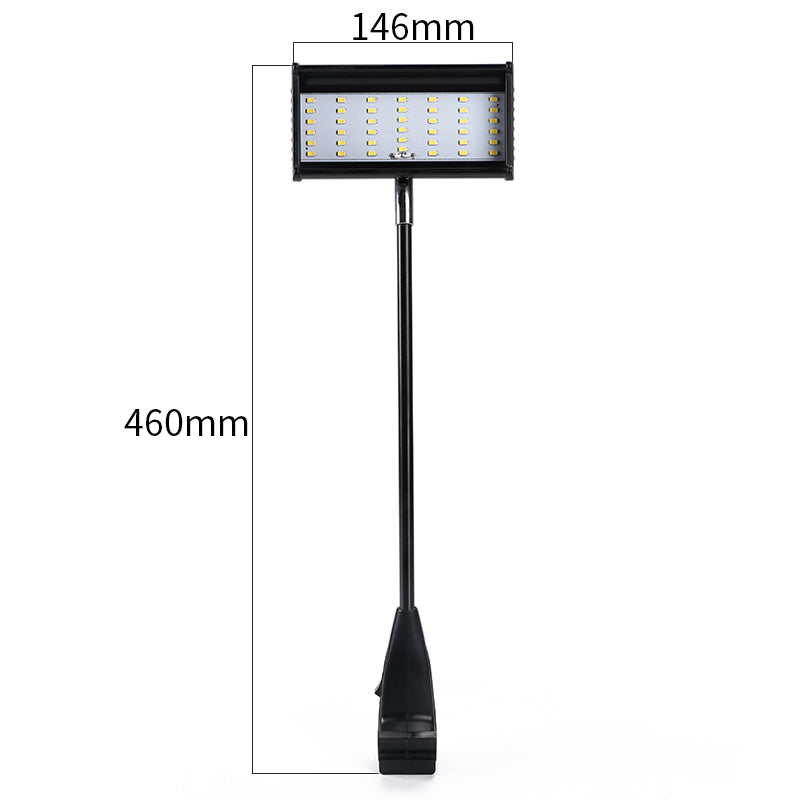 Compact LED display light angled view — trade show booth lighting with B-shape connector