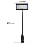 Compact LED display light angled view — trade show booth lighting with B-shape connector