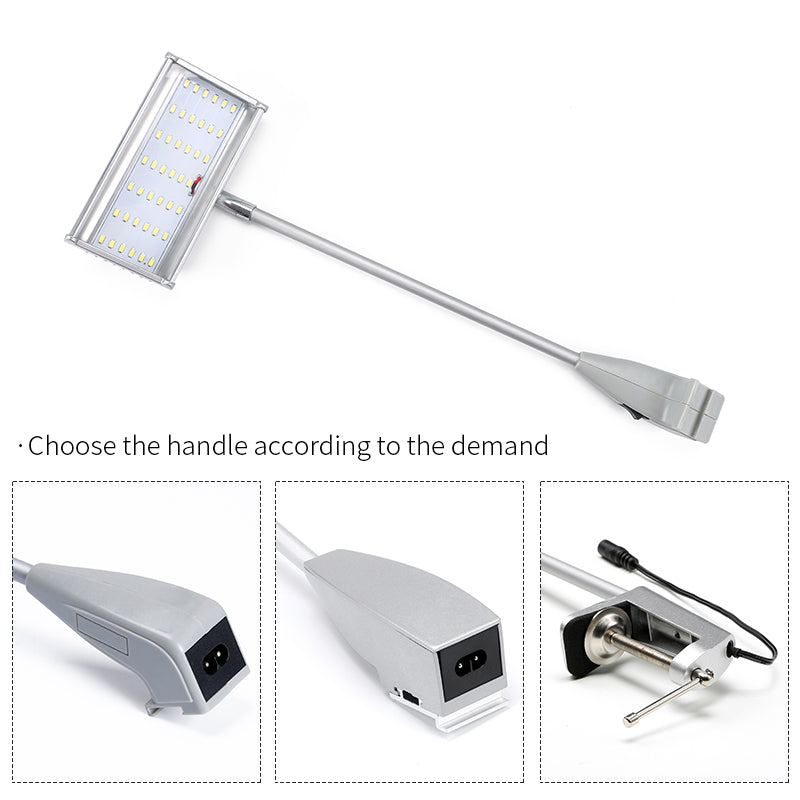 Compact LED display light with power adapter — portable trade show lighting complete set
