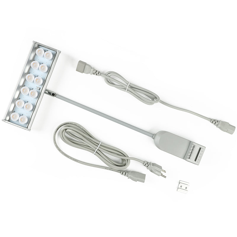 35W high power LED exhibition arm light silver black trade show