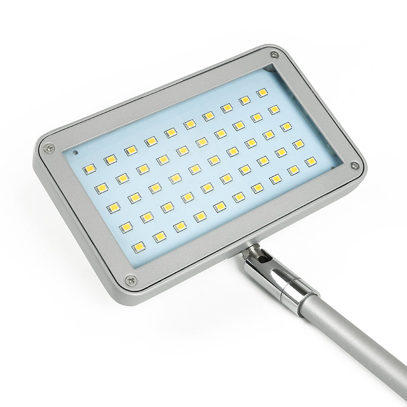 11W LED booth arm light gray body — low power exhibit display light for trade show booths