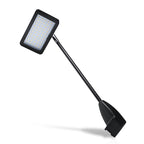 11W LED display arm light black body — adjustable head, 359° rotation for exhibit booth