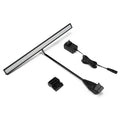 DC barrel connector and mounting clamp for linear LED display light