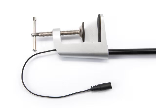 Sliding T-slot connector for banner stand LED light mounting