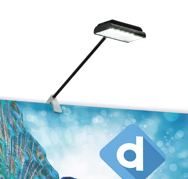 Mounting pin adapter for banner stand lighting systems