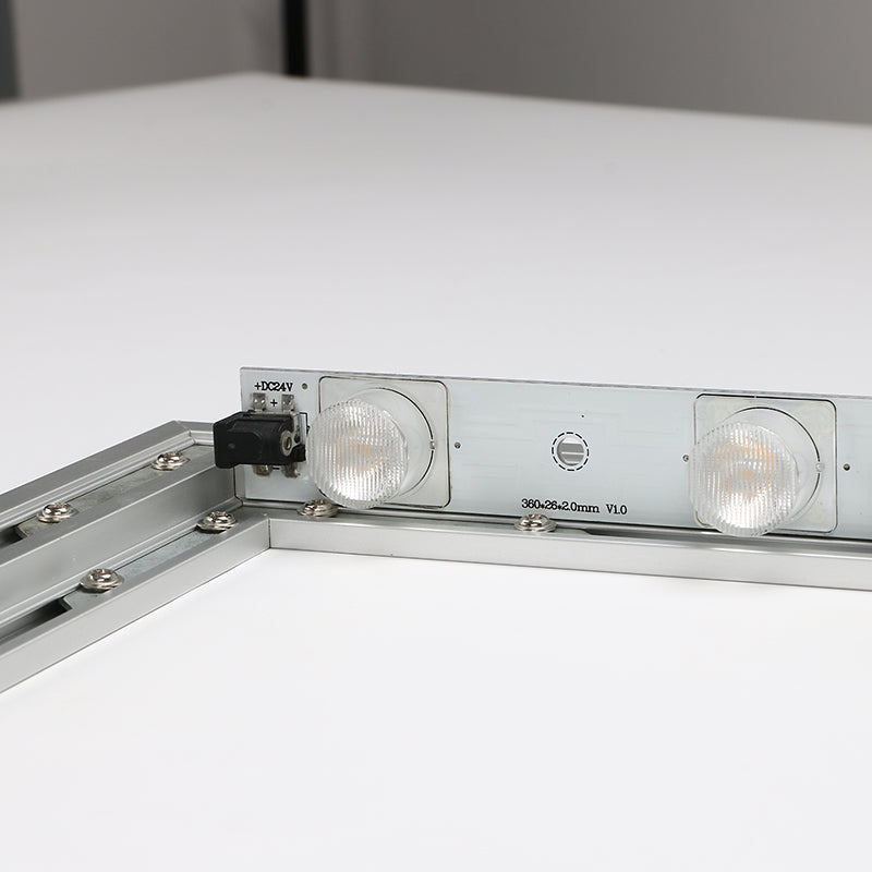 10W LED lightbox bar mounted inside aluminum frame display system