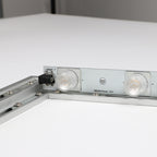 10W LED lightbox bar mounted inside aluminum frame display system