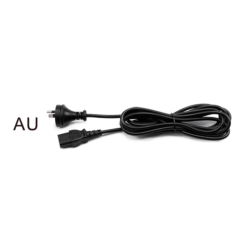 Black IEC C13 Power Cord AU Plug (AS 3112) 3M for Exhibition Display Lights