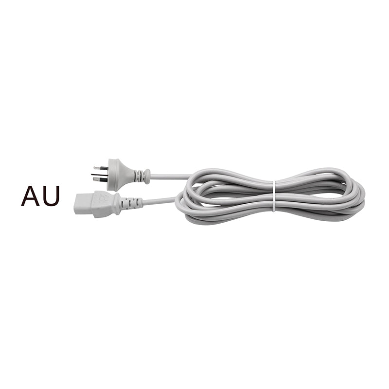 Gray IEC C13 Power Cord AU Plug (AS 3112) 3M for Exhibition Display Lights
