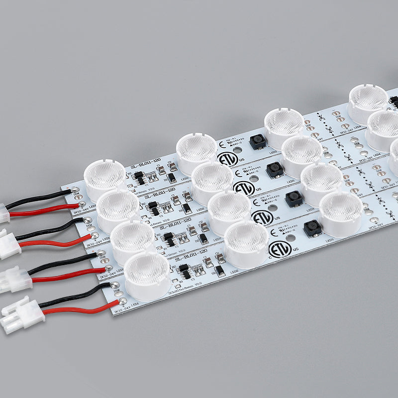 12W 6-LED lightbox bars with 2-pin plug connectors
