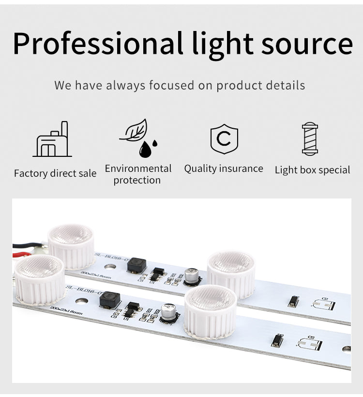 7W LED edge lit bar small display lightbox DC24V