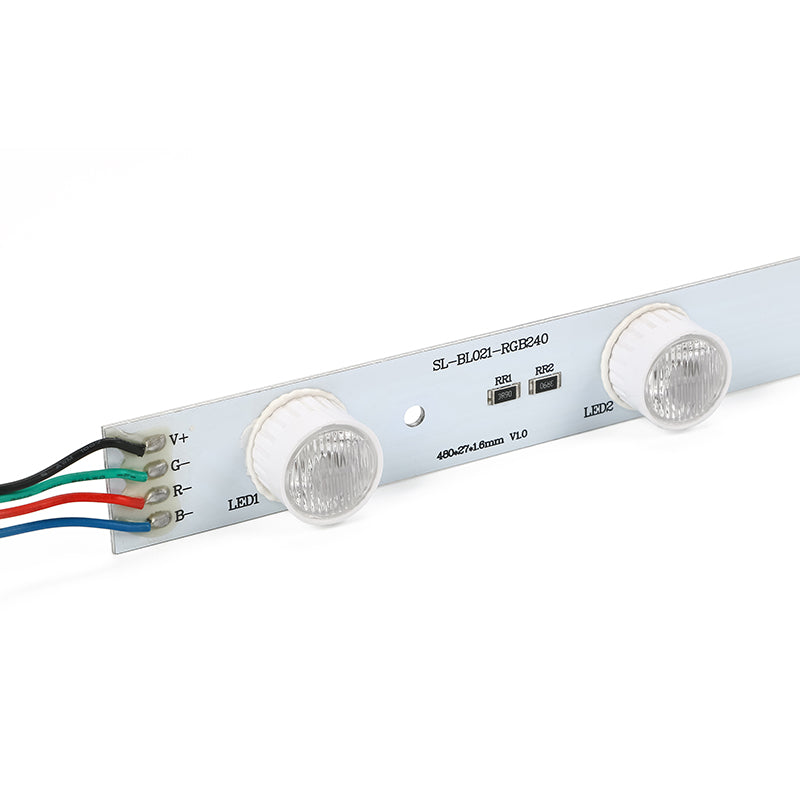 RGB Edge-Lit LED Light Bar for SEG Fabric Lightbox & Trade Show Displays – DC24V, 24W, Dynamic Color-Changing