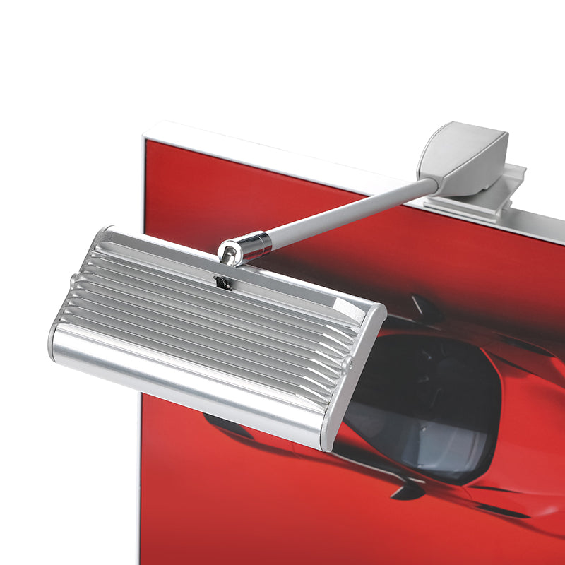 Top angle view of premium aluminum alloy LED display spotlight for SEG lightbox top mounting