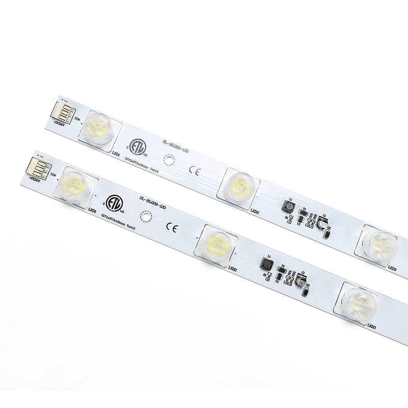 517mm LED lightbox bar with optical lenses and ETL PCB marking