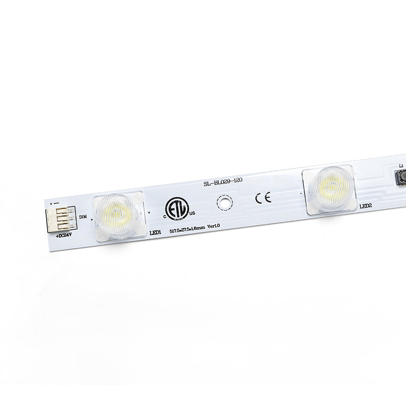 12W optical LED lightbox bar with ETL marking on LED PCB