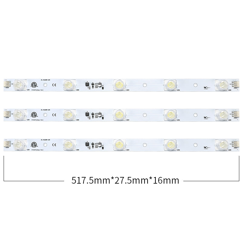 517mm 12W LED lightbox bar dimensions for aluminum-frame displays