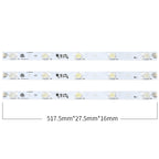 517mm 12W LED lightbox bar dimensions for aluminum-frame displays