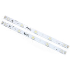 Dual-angle LED lightbox bars for edge lighting in SEG fabric displays